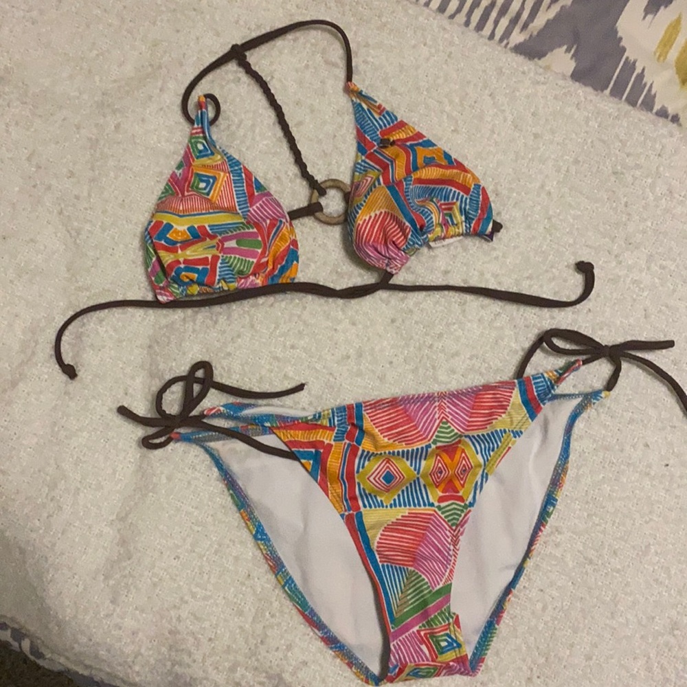 Reef tie front bikini